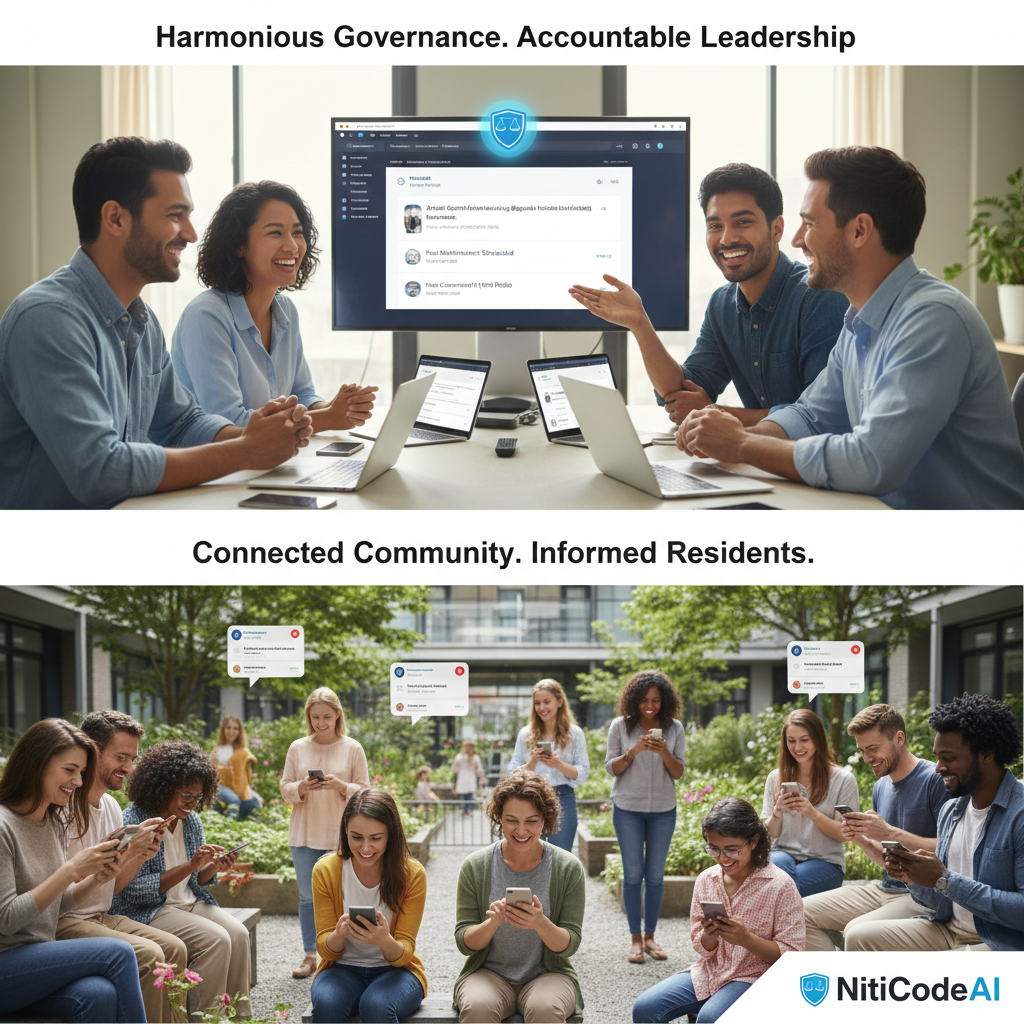 NitiCodeAI governance dashboard concept showing governance record view